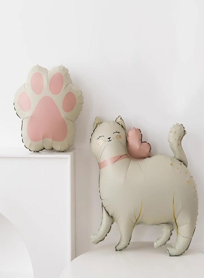 MOHYS Cat Balloons Kitty Paw Balloons for Cat Theme Birthday Party Decorations Supplies Baby Shower Decor - Image 2